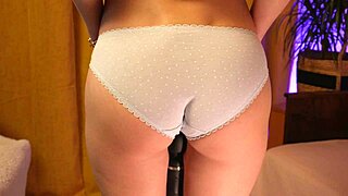 Booty Caressed in Cute Full Panties
