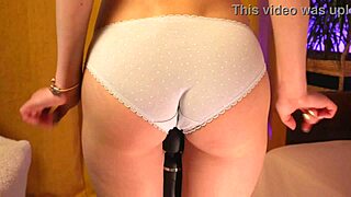 Booty Caressed in Cute Full Panties