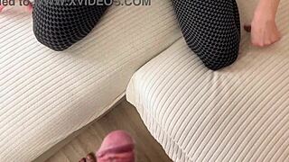 Watch me fuck my wife's stupid sister while she's out! Russian amateur with talk and English subtitles