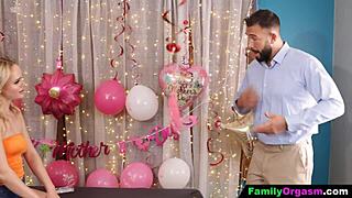 familyorgasm rubdown fuckery after work