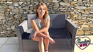 Jade, a playful French amateur in a sexy scene