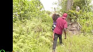 I couldn't believe I fucked this beautiful milf in the bush.