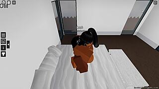 19-year-old guy fucks hungry slut in game