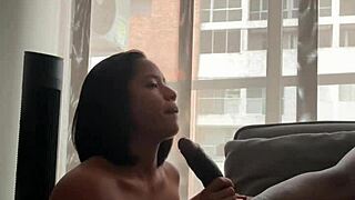 Stepdad's Huge Cock Stretches My Tight 18+ Mouth Deep