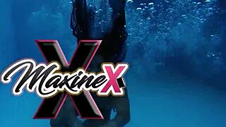 Oriental Maxine X Strips Lingerie Ripped Off for Big Tits Pussy Lips Pound and Wet Orgasm Cock Ride!