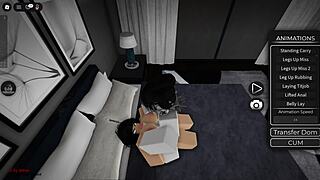 While boyfriend plays fortnite roblox slut begs creampie fill-up in rough cowgirl ride