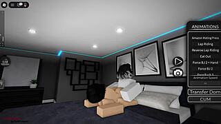 While boyfriend plays fortnite roblox slut begs creampie fill-up in rough cowgirl ride