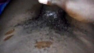 Huge African black cock throbs solo and ready!