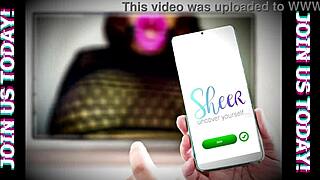 latina big booty throat slut shines in sheer outfit