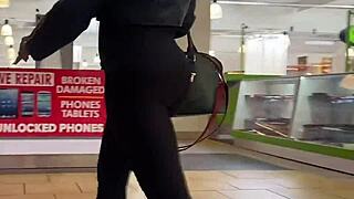 yoga pants hug that big ass perfectly in hidden candid shots all season