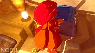 I'm Urbosa sucking hard before intense fucking ride