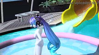 omg hatsune miku and dear cocoa shaking those big tits dancing nude 🔥🍑