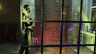 monika fox gets her holes pounded with double penetration then rides massive dildos in the steamy shower scene