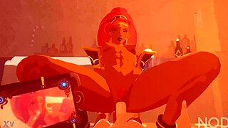 I'm Urbosa sucking hard before intense fucking ride