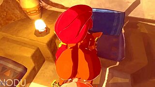I'm Urbosa sucking hard before intense fucking ride