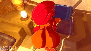 I'm Urbosa sucking hard before intense fucking ride