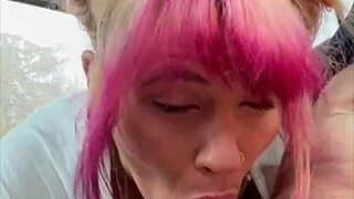 Real Street Hooker Bent Over Car Bareback Doggystyle Deepthroat Blowjob Cum In Mouth Swallows All Jizz Pov