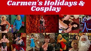 Granny Vampyra Strokes Strapon for Explosive Orgasms