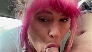 Real Street Hooker Bent Over Car Bareback Doggystyle Deepthroat Blowjob Cum In Mouth Swallows All Jizz Pov