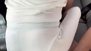 Real Street Hooker Bent Over Car Bareback Doggystyle Deepthroat Blowjob Cum In Mouth Swallows All Jizz Pov