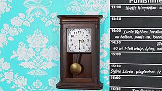 British Cartoon Slave Bent Over For Caning Whipping And Oral In Garage BDSM