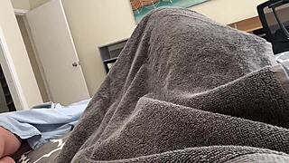 Bratty Step Sister Jerks Off Huge Load On Tits