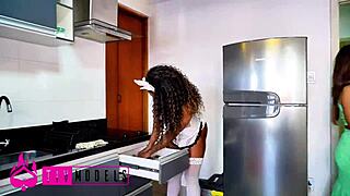 Ever wondered how a horny macho handles his hot wife and sexy maid in a steamy threesome fuck?