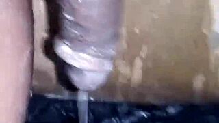 Wanna see Bigblackie shave then stroke his massive black monster cock till it throbs privately?