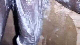Wanna see Bigblackie shave then stroke his massive black monster cock till it throbs privately?