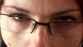 wanna see karla rose slobber deep on condom-covered cock in homemade pov?