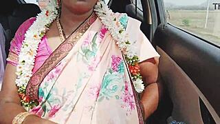 desi hot aunty in car sex with romantic dirty talk telugu style ❤️🚗