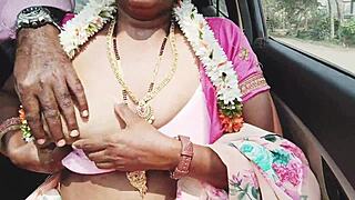 desi hot aunty in car sex with romantic dirty talk telugu style ❤️🚗