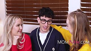 Breezy Bri and Slimthick Vic's big ass tits bimbo moms deepthroat old nerd pussy filling the in-law gap