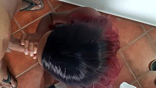 voyeur catches step sister hooked on brother's dick blowing him deep with english subs