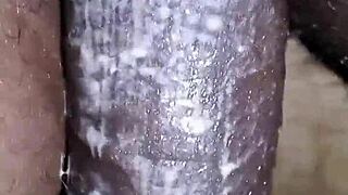 Wanna see Bigblackie shave then stroke his massive black monster cock till it throbs privately?