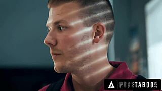 Desperate teacher Christy Love begs student Codey Steele for impregnation in taboo classroom