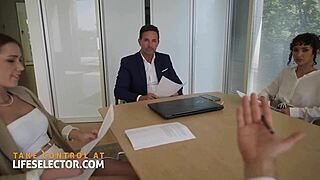 the boss bitch shalina devine pulls you in for a pov threesome ride with lili charmelle's wet pussy