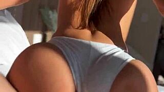 latina hottie wakes me with reverse cowgirl ride sucking big cock morning cumshot bliss