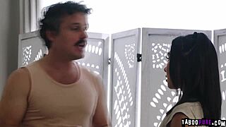 Robby Apples renegotiates for sex with petite Kimmy Kimm