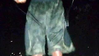 uh park photoshoot with skinny mature beauty casting homemade gym vibes