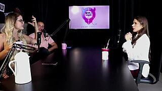 Pati Ferraz dominates man in woman's clothes for fetish mentoring