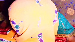 Indian Aunty in Saree Dirty Talks Lesbian with Daughter-in-Law Big Natural Tits