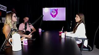 Pati Ferraz dominates man in woman's clothes for fetish mentoring