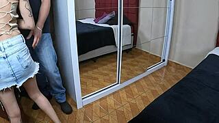 cuckold wife takes neighbor's anal pounding while hubby's away