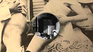 vintage granny beaver exposed in retro hairy pussy fucking scene