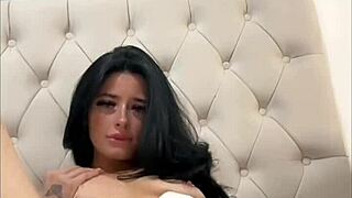 Horny British Exchange Student Fingers Squirts Toys Herself on Webcam