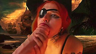 Watch this pirate girl vibrate all her holes to massive squirting orgasms now!