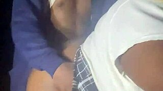 Sexy ebw bbw slurps cock then fucked hard in dark forest!