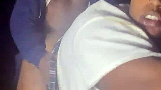 Sexy ebw bbw slurps cock then fucked hard in dark forest!