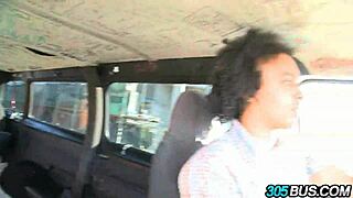 innocent teen slut takes cash for public bus dick ride